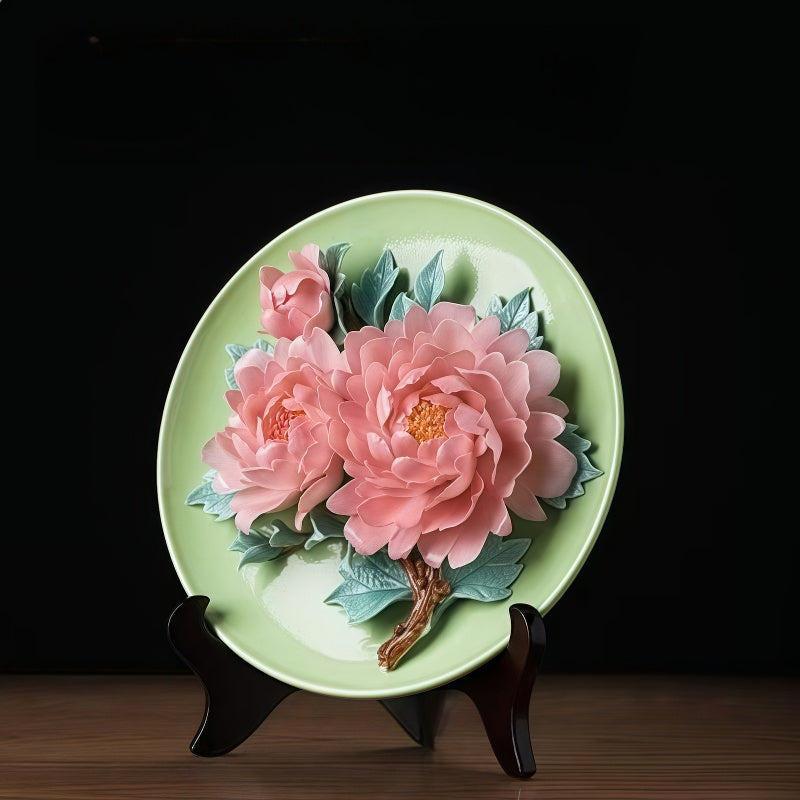 Peony porcelain crafts