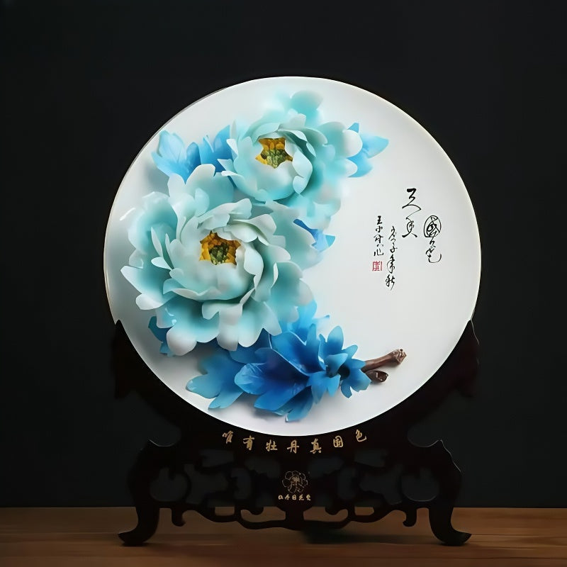 Peony porcelain crafts