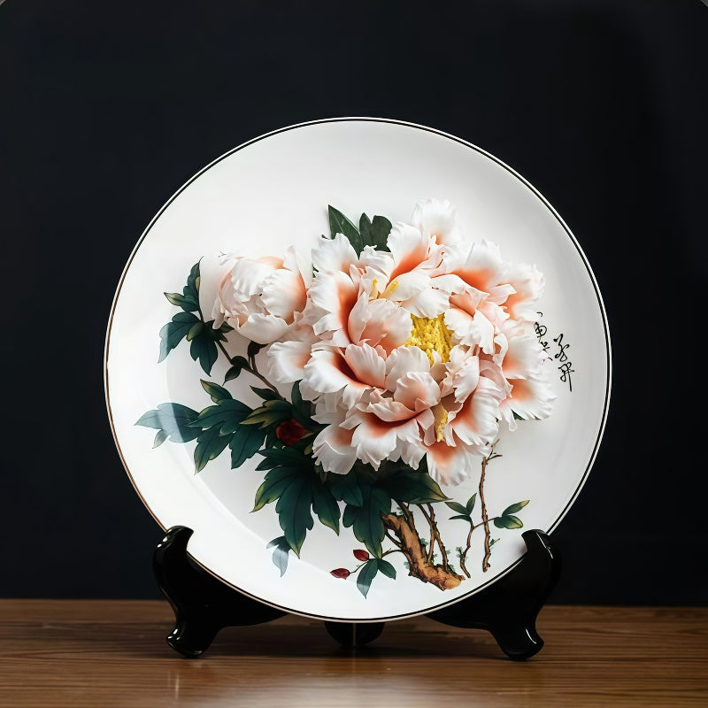 Peony porcelain crafts