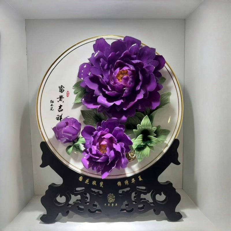 Peony porcelain crafts