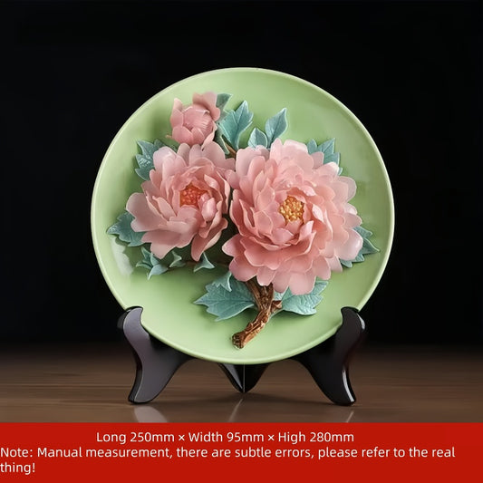 Peony porcelain crafts