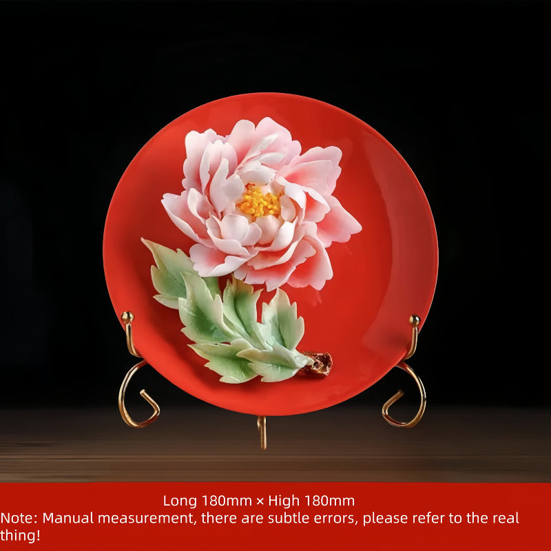 Peony porcelain crafts