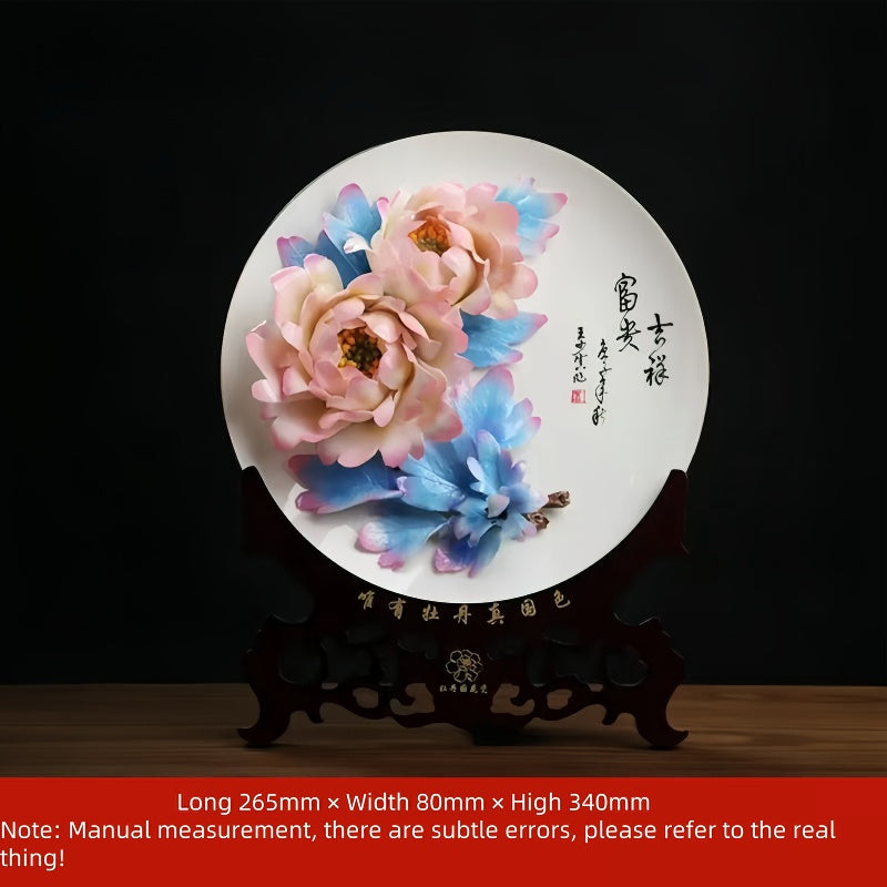 Peony porcelain crafts