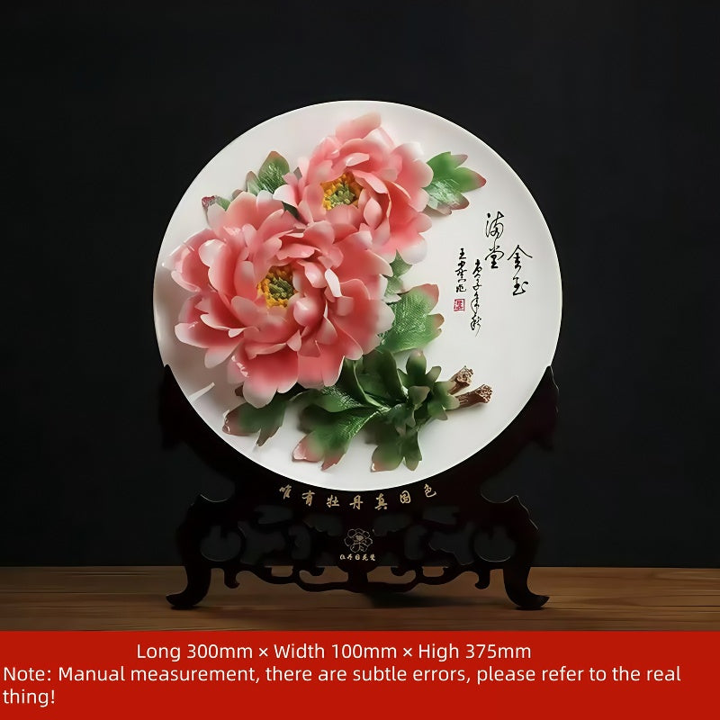 Peony porcelain crafts