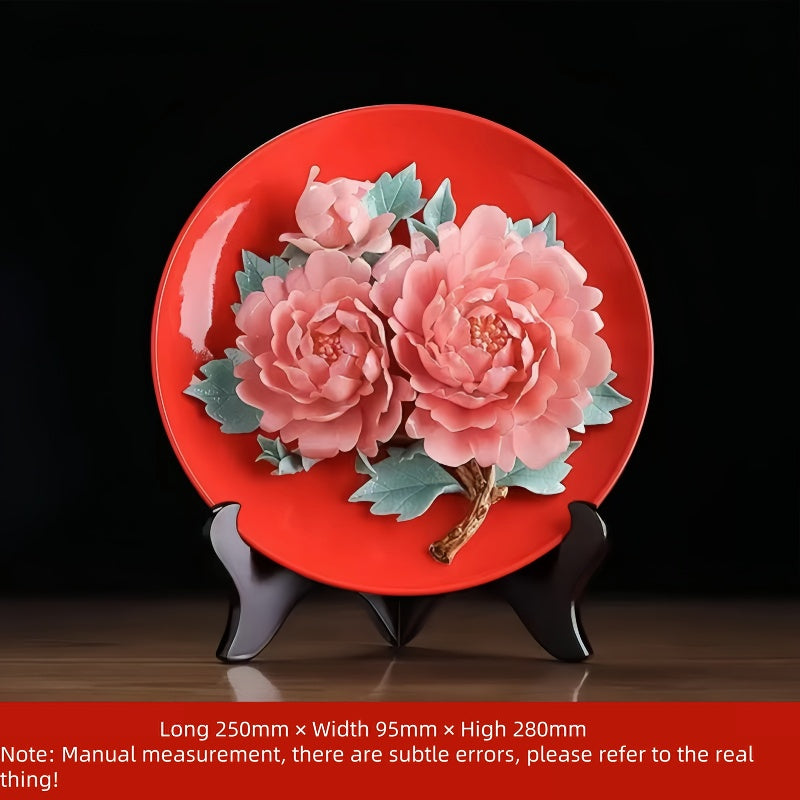 Peony porcelain crafts