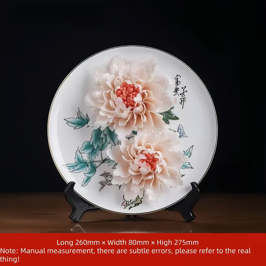 Peony porcelain crafts