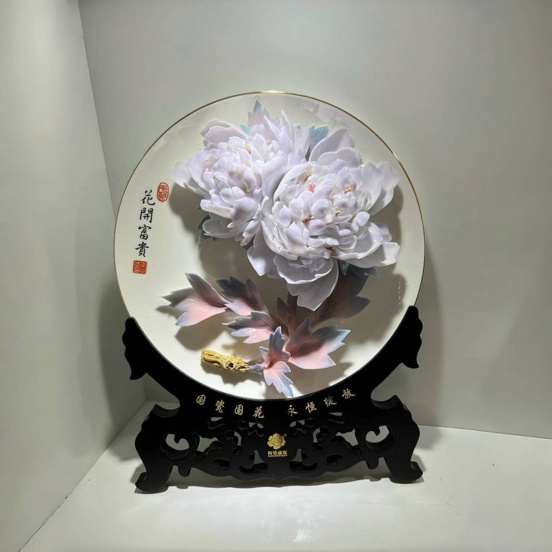 Peony porcelain crafts